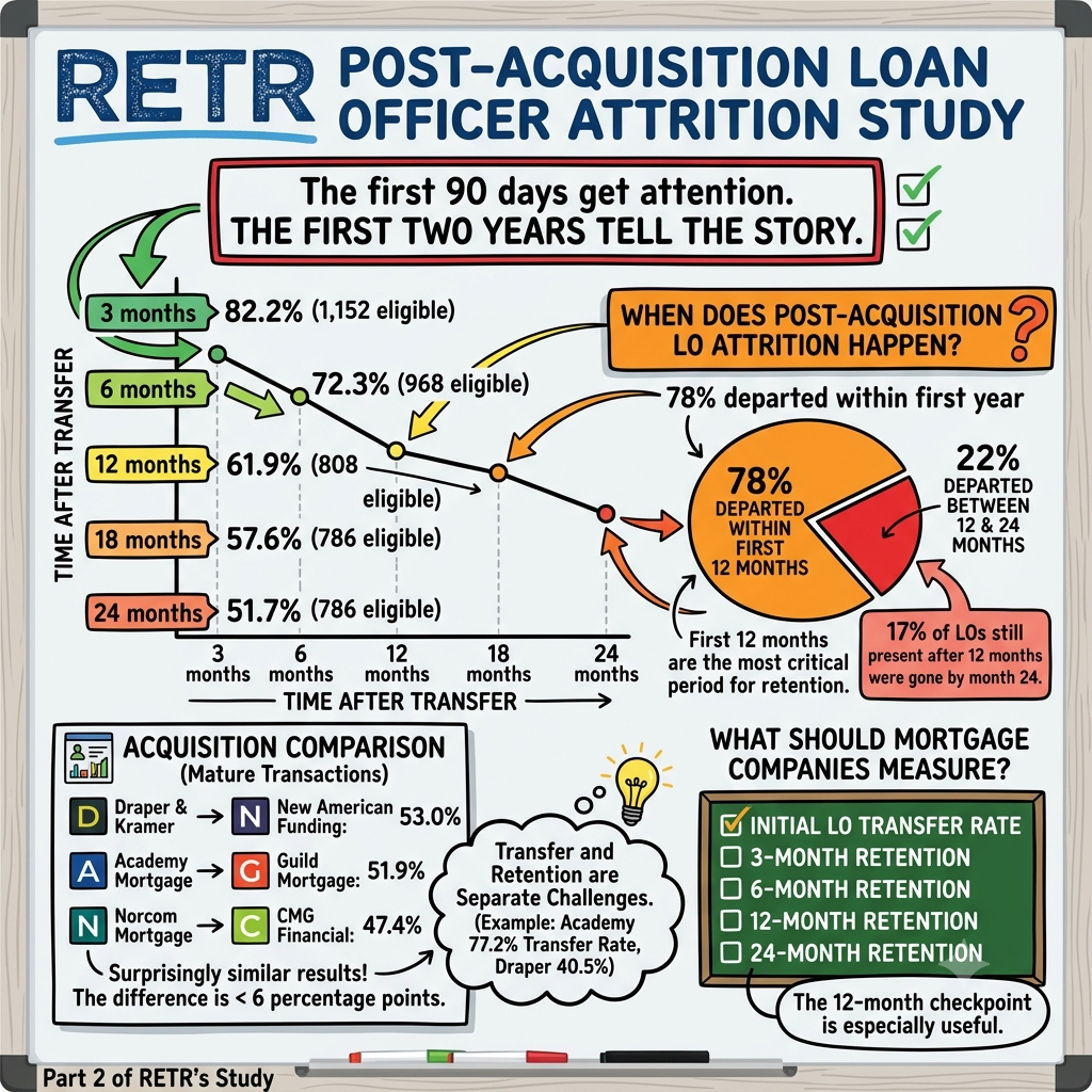 Mortgage Market Intel #31 - How Long Do Loan Officers Stay After a Mortgage Company Acquisition?